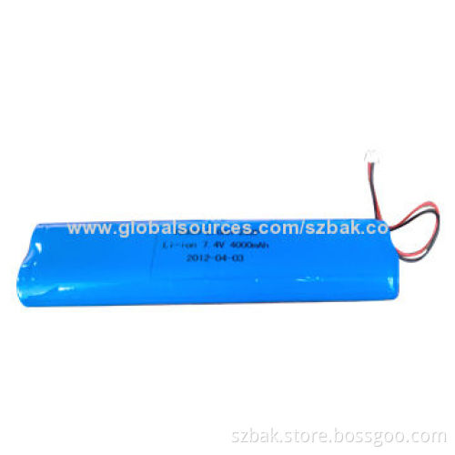7.4V/4,400mAh Rechargeable Lithium-ion 18650 Battery Pack 2S2P for Remote Control